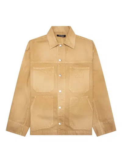 Nahmias Logo-appliqué Jacket In Nude