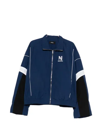 Nahmias Logo-detail Panel Jacket In Blue