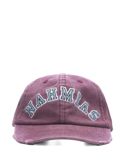 Nahmias Logo-appliqué Cap In Purple
