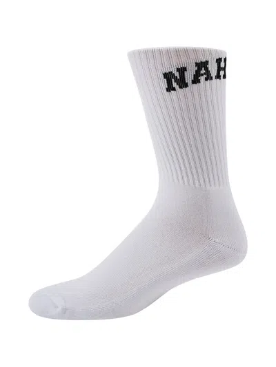 Nahmias Logo-detail Socks In White