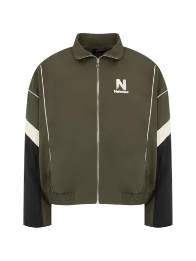 Nahmias Jacke Mit Kontrasteinsätzen In Green