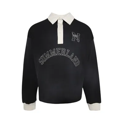 Pre-owned Nahmias Long-sleeve Polo 'black' | Men's Size M