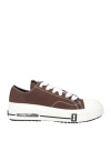 Nahmias Man Sneakers Brown Size 9 Textile Fibers