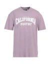 Nahmias Man T-shirt Lilac Size Xxl Cotton In Purple