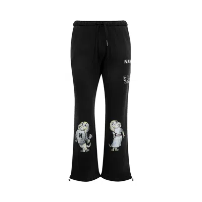 Pre-owned Nahmias Mascot Wide Sweatpants 'worn Black' | Men's Size S