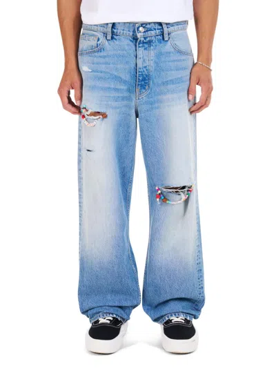 Nahmias Men's Friendship Baggy Jeans In Blue