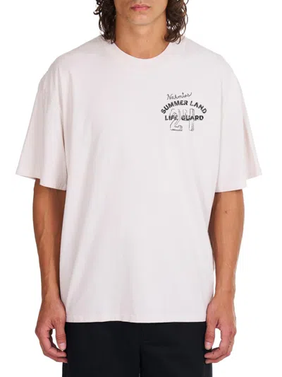 Nahmias Men's Life Guard Script Boxy T-shirt In White
