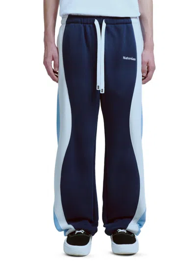 Nahmias Men's Ollie Colorblocked Sweatpants In Blue