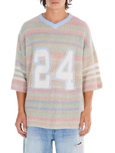 Nahmias Men's Sunset Knit Football Jersey Sweater In Summer Gradient