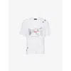 Nahmias Mens  X Disney Dream Graphic-print Cotton T-shirt Egg White In White
