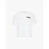 Nahmias Mens Cotton White Paint Brush Graphic-print Cotton-jersey T-shirt In Cotton White