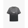 NAHMIAS MENS WORN BLACK MIRACLE GRAPHIC-PRINT COTTON T-SHIRT