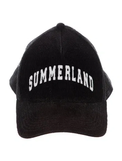 Pre-owned Nahmias Mesh Adjustable Baseball Cap In Black
