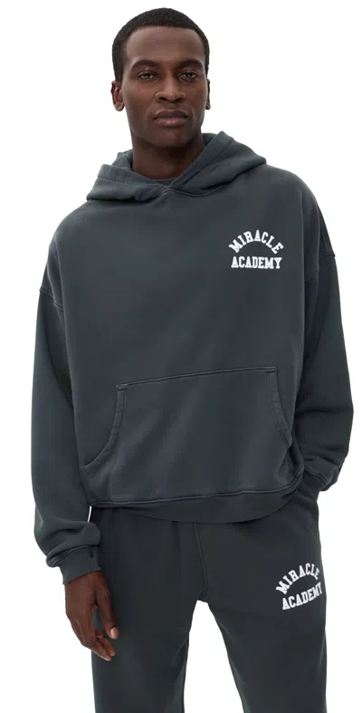 Nahmias Miracle Academy Hoodie Sunfade Black Cotton In Blue