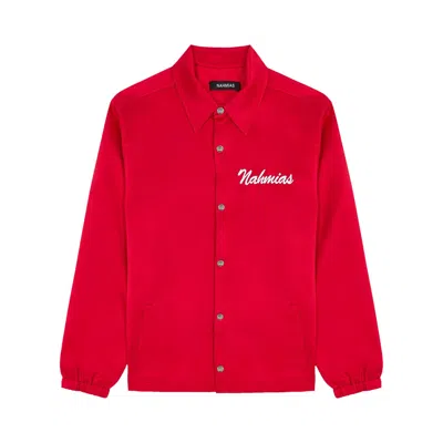Pre-owned Nahmias Miracle Academy Silk Coach Jacket 'cherry' | Red | Men's Size L
