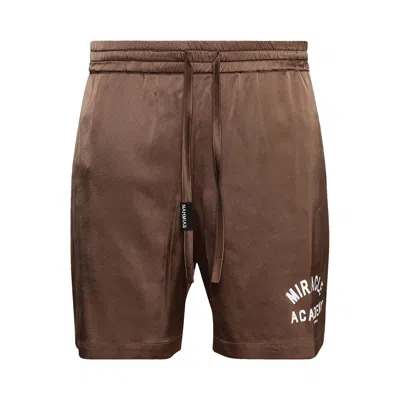 Pre-owned Nahmias Miracle Academy Silk Shorts 'brown' | Men's Size Xxl
