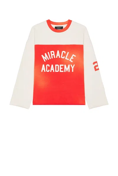 Nahmias Miracle Academy Varsity Long Sleeve T-shirt In Red