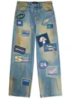 Nahmias Moto Patch Embroidered In Blue