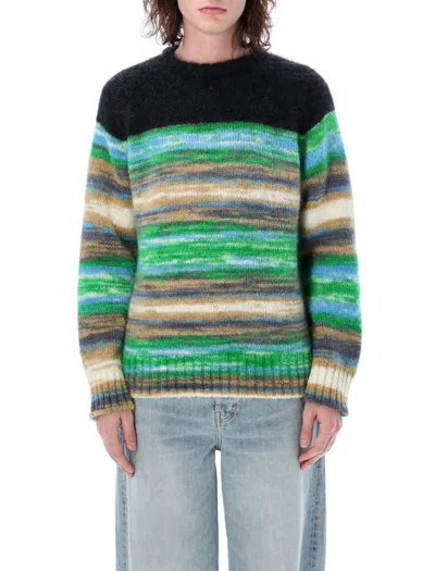 NAHMIAS MULTICOLORED STRIPED SUNSET CREWNECK FOR MEN