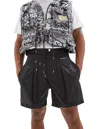 Nahmias Nylon Cargo Shorts In Black