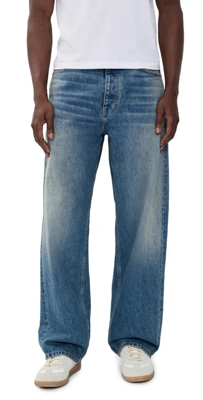 Nahmias Ocean Wash Baggy Jeans Light Indigo Wash In Blue