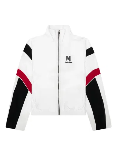 Nahmias Panelled Zip-up Jacket In White
