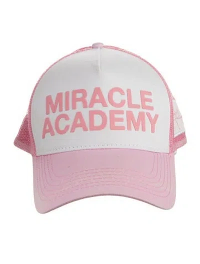 Pre-owned Nahmias Pattern Print Trucker Hat In Pink/white