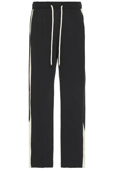 Nahmias P.e. Heavy Cotton Track Pant In Worn Black