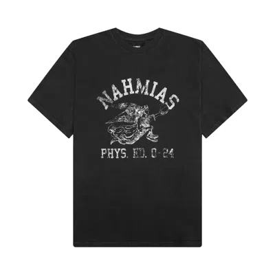 Pre-owned Nahmias Phys. Ed. Boxy T-shirt 'off Black Jersey' | Men's Size Xl