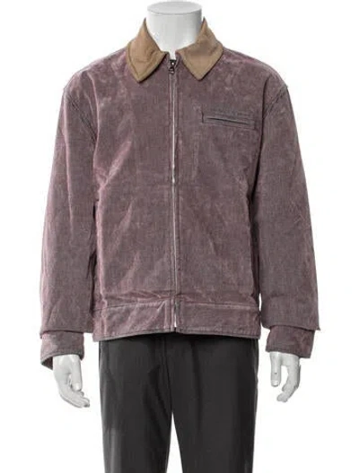 Pre-owned Nahmias Plaid Print Jacket W/ Tags In Purple