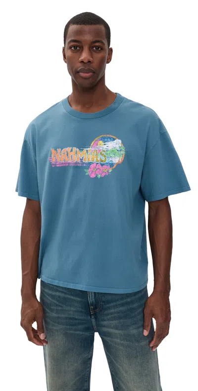 Nahmias Point Break Boxy Tee Steel Blue Jersey