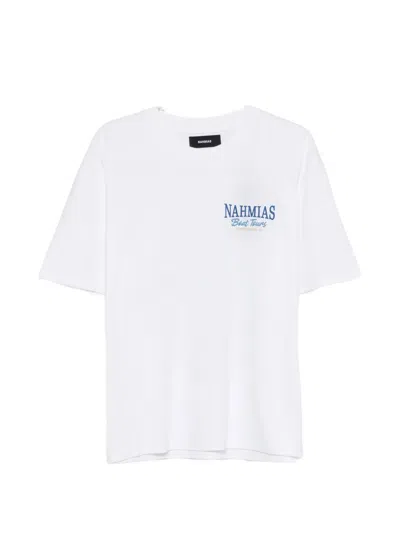 Nahmias Printed Crew-neck T-shirt In White