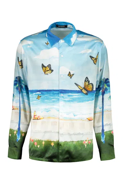 Nahmias Printed Silk Shirt In Multicolor