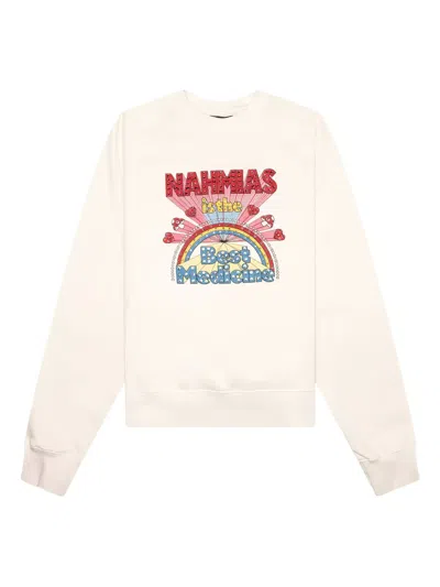 Nahmias Rainbow-graphic Sweatshirt In White