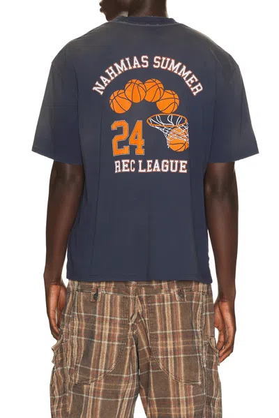 Nahmias Rec League Boxy Tee In Blue
