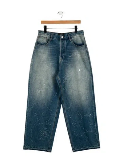 Pre-owned Nahmias Relaxed Fit Jeans W/ Tags In Blue