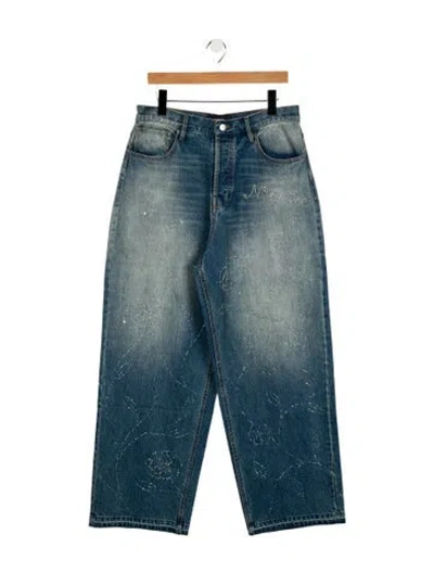 Pre-owned Nahmias Relaxed Fit Jeans W/ Tags In Blue