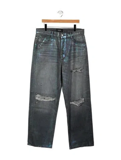 Pre-owned Nahmias Relaxed Fit Jeans W/ Tags In Gray