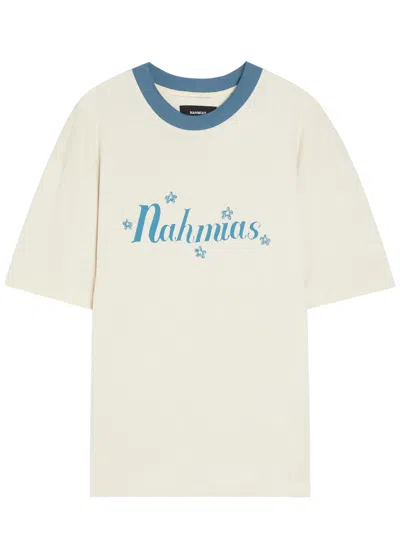 Nahmias Ringer Logo-print Cotton T-shirt In Multi