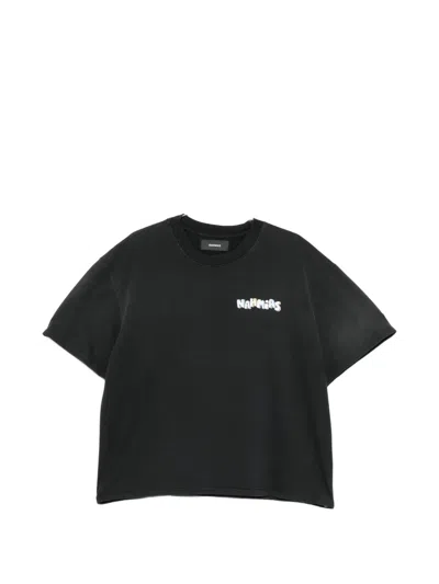 Nahmias Round-neck Logo-print T-shirt In Black
