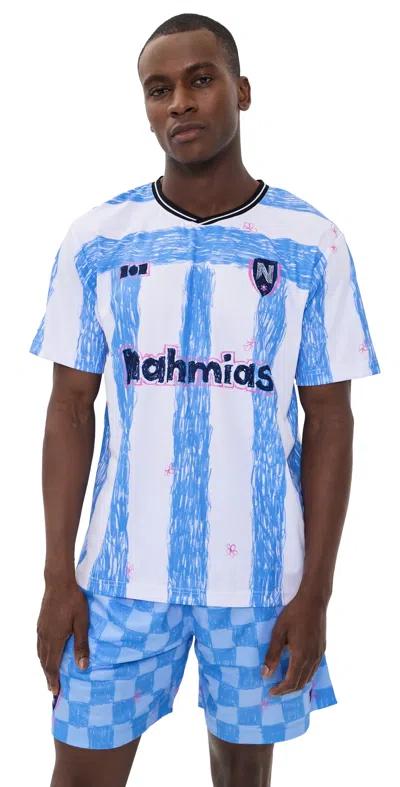 Nahmias Scribble Soccer Jersey Blue Iris