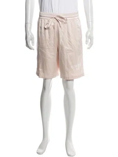 Pre-owned Nahmias Silk Jogger Shorts In Neutral