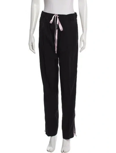 Pre-owned Nahmias Silk Skinny Leg Pants In Gray