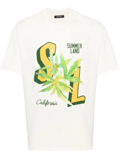 Nahmias Men's Sl Hemp Graphic Crewneck T-shirt In Antique White
