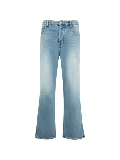 Nahmias Split-seam Straight-leg Jeans In Multi