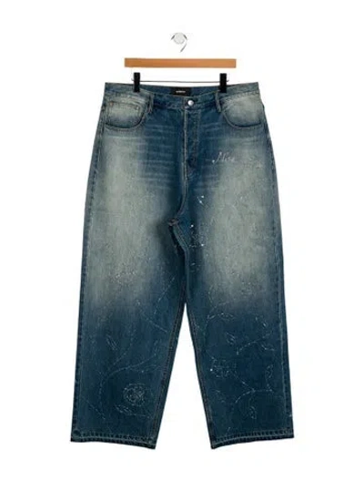 Pre-owned Nahmias Straight-leg Jeans In Blue