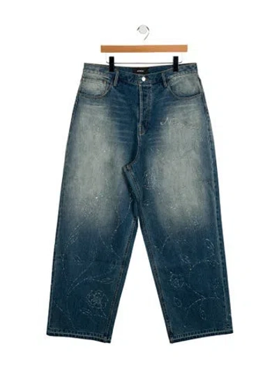 Pre-owned Nahmias Straight-leg Jeans In Blue