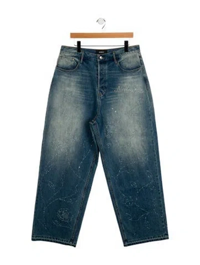 Pre-owned Nahmias Straight-leg Jeans In Blue