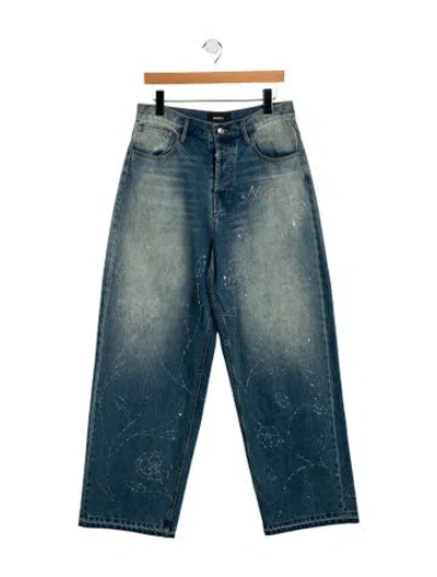 Pre-owned Nahmias Straight-leg Jeans In Blue