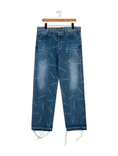 Pre-owned Nahmias Straight-leg Jeans In Blue